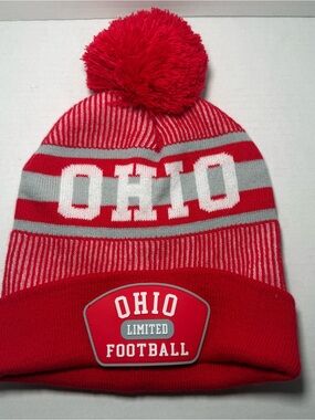 NCAA OSU Ohio State Buckeyes Beanie Winter Hat Toboggan